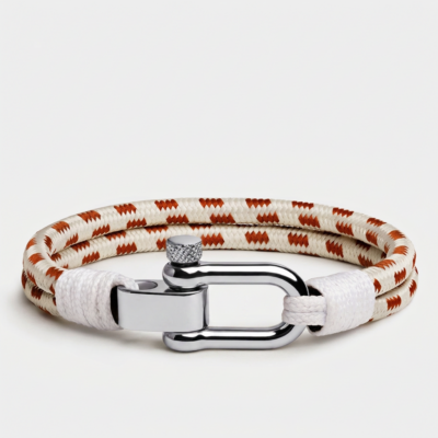 Double Wrap Nautical Rope Bracelet — Brown