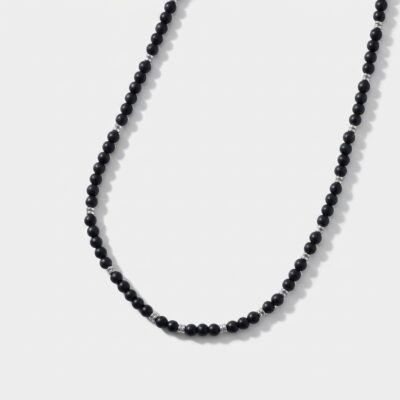 Onyx Beaded Stone Necklace