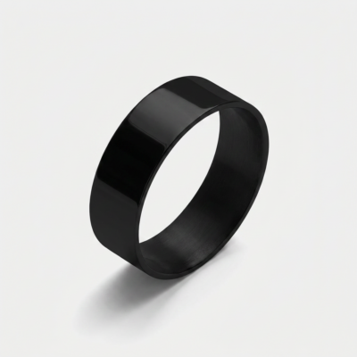 Stainless Steel Ring — Black