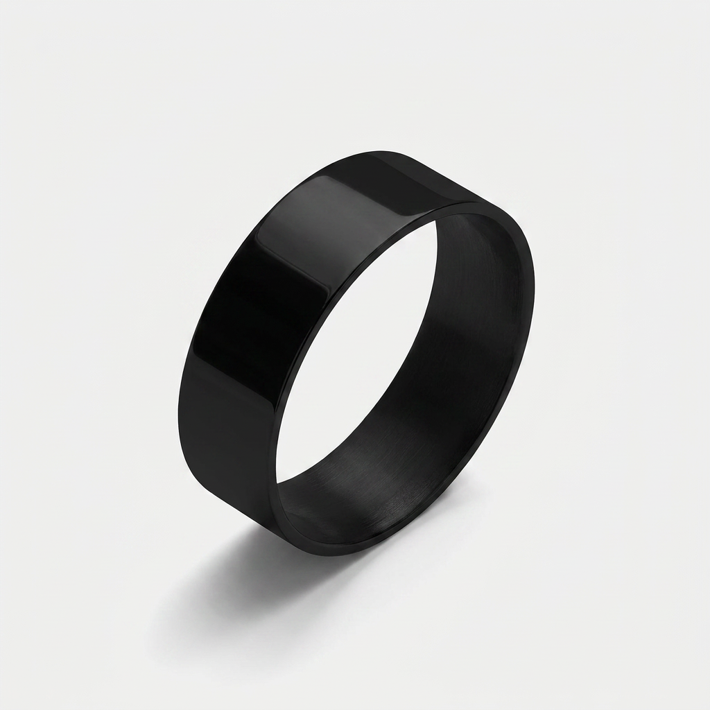 Stainless Steel Ring — Black