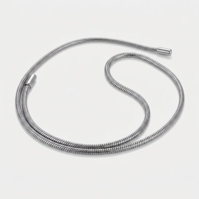 Snake Chain Necklace — Silver