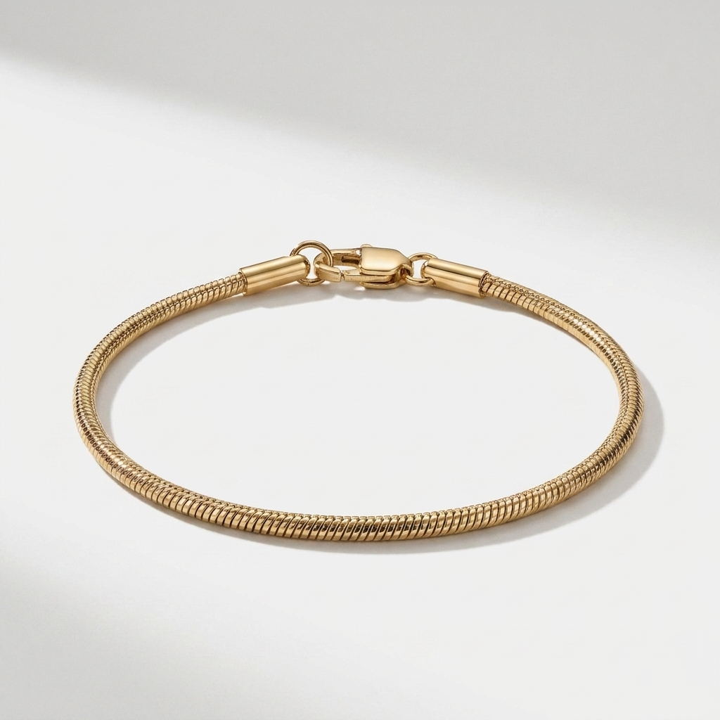 Snake Chain Bracelet 2mm — Gold