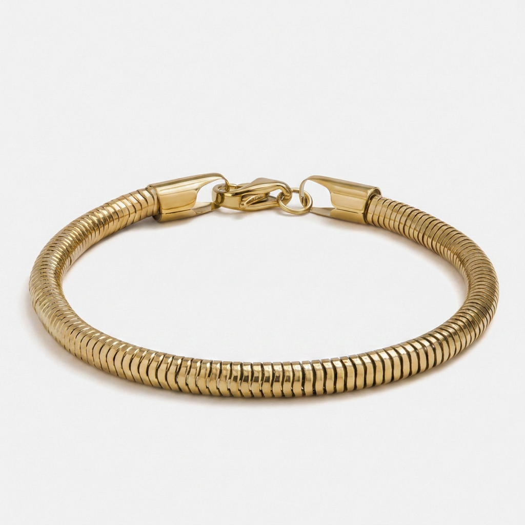 Snake Chain Bracelet 4mm — Gold