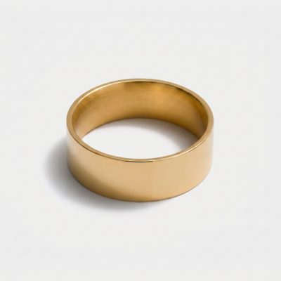 Stainless Steel Ring — Gold