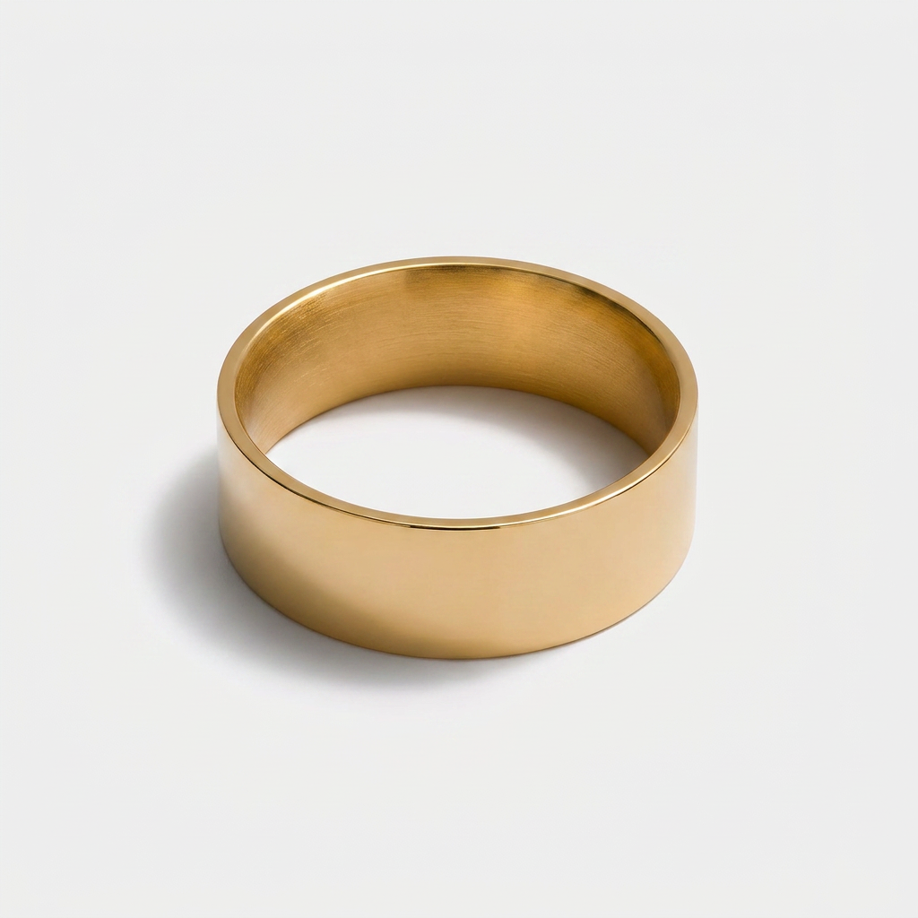 Stainless Steel Ring — Gold