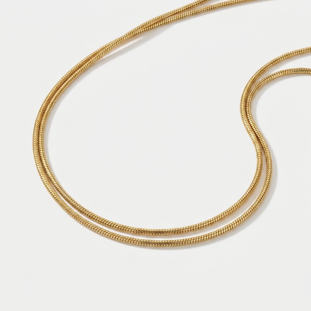 Snake Chain Necklace — Gold