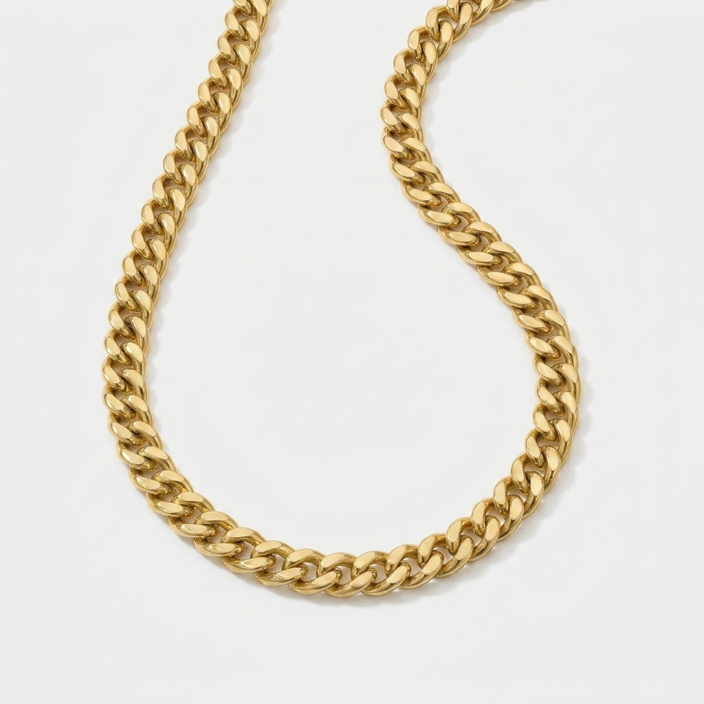 Cuban Link Necklace 8mm — Gold