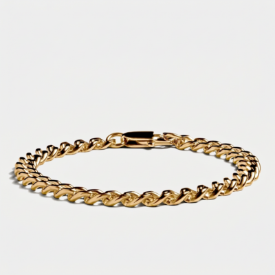 Cuban Link Chain Bracelet 6mm — Gold