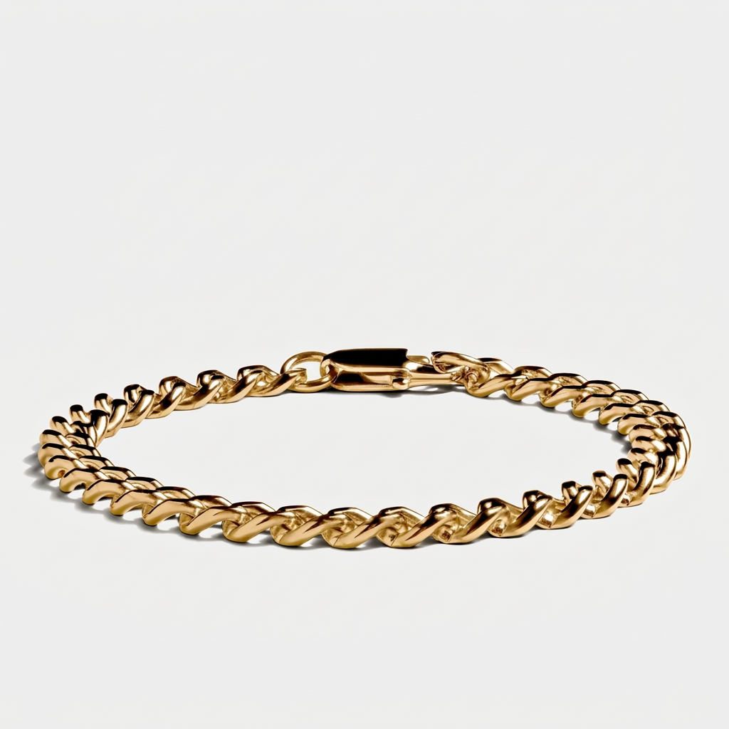 Cuban Link Chain Bracelet 6mm — Gold